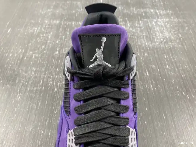 Rep Kickmax Suede 4 Purple Air Jordan Travis Scott x 0617